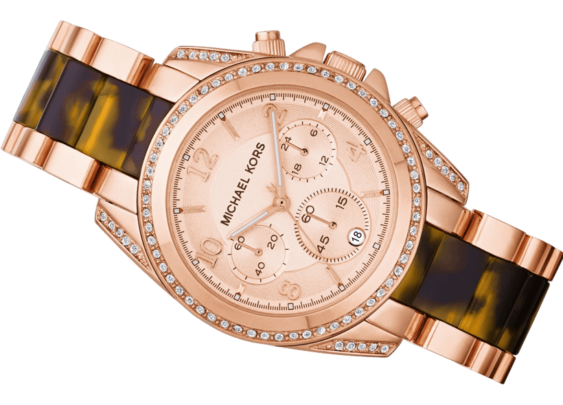 Michael Kors Blair Rose Gold Dial Two Tone Steel Strap Watch For Women - MK5859 Buy Now By Michael Kors