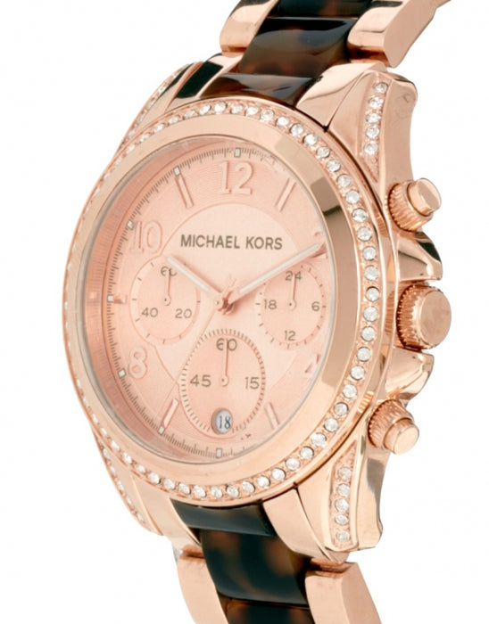 Michael Kors Blair Rose Gold Dial Two Tone Steel Strap Watch For Women - MK5859 Buy Now By Michael Kors