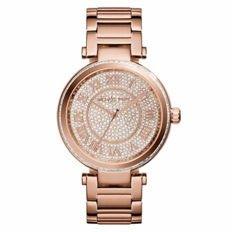 Michael Kors Skylar Rose Gold Dial Rose Gold Steel Strap Watch for Women - MK5868 Buy Now By Michael Kors