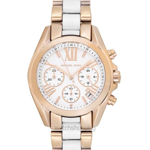 Michael Kors Bradshaw Silver Dial Two Tone Steel Strap Watch for Women - MK5907 Buy Now By Michael Kors