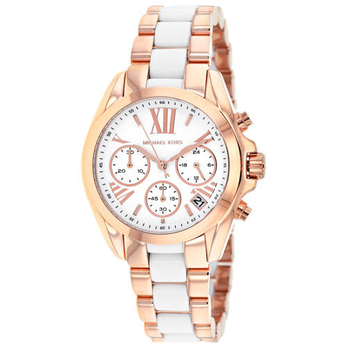 Michael Kors Bradshaw Silver Dial Two Tone Steel Strap Watch for Women - MK5907 Buy Now By Michael Kors