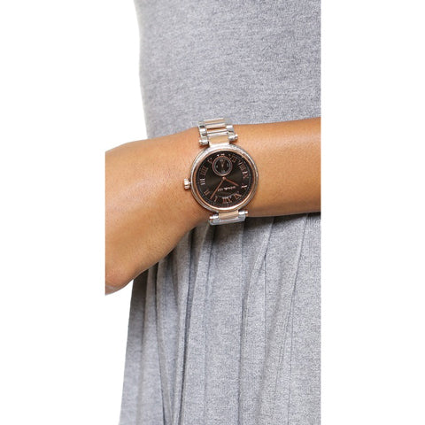 Michael Kors Skylar Black Dial Two Tone Steel Strap Watch for Women - MK5957 Buy Now By Michael Kors