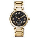 Michael Kors Skylar Black Dial Gold Steel Strap Watch for Women - MK5989 Buy Now By Michael Kors