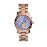 Michael Kors Runway Chronograph Purple Dial Rose Gold Steel Strap Watch For Women - MK6163 Buy Now By Michael Kors