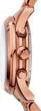 Michael Kors Runway Chronograph Turquoise Dial Rose Gold Steel Strap Watch For Women - MK6164 Buy Now By Michael Kors