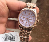 Michael Kors Lexington Purple Dial Rose Gold Steel Strap Watch For Women - MK6207 Buy Now By Michael Kors