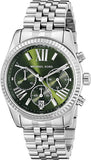 Michael Kors Lexington Quartz Green Dial Silver Steel Strap Watch For Women - MK6222 Buy Now By Michael Kors