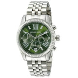 Michael Kors Lexington Quartz Green Dial Silver Steel Strap Watch For Women - MK6222 Buy Now By Michael Kors