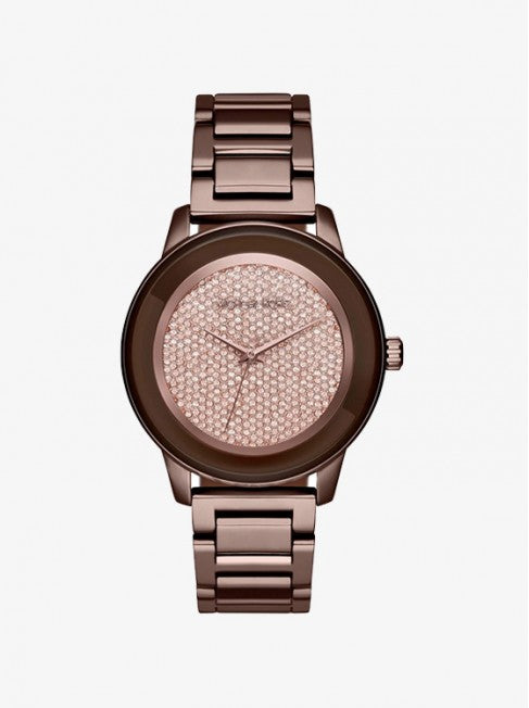 Michael Kors Kinley Brown Dial Brown Steel Strap Watch for Women - MK6245 Buy Now By Michael Kors