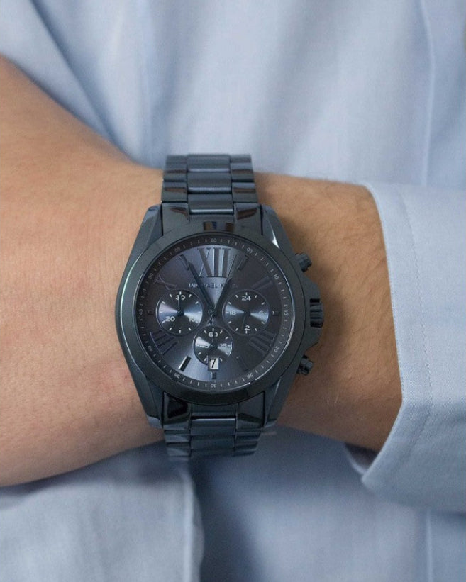 Michael Kors Bradshaw Blue Dial Blue Steel Strap Watch for Men - MK6248 Buy Now By Michael Kors