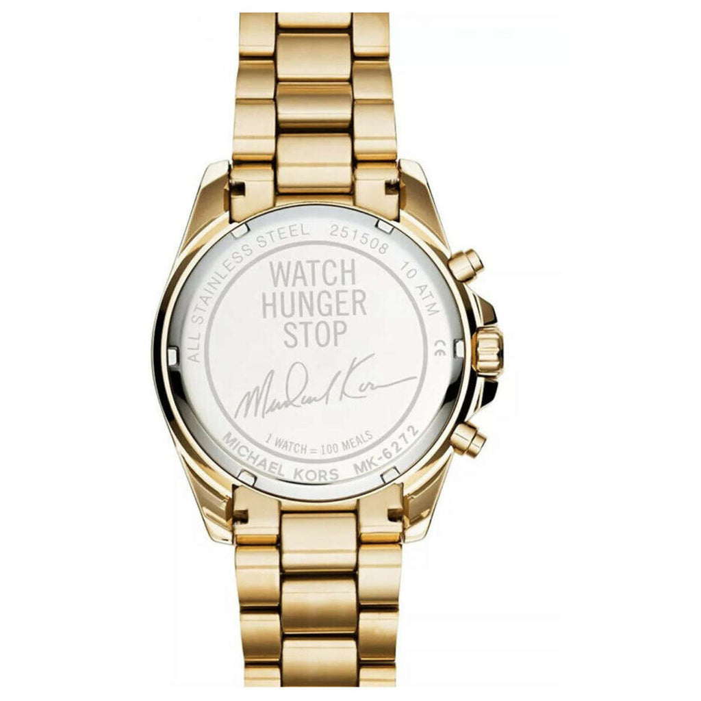 Michael Kors Bradshaw Stop Hunger Black Gold Dial Gold Steel Strap Watch for Women - MK6272 Buy Now By Michael Kors