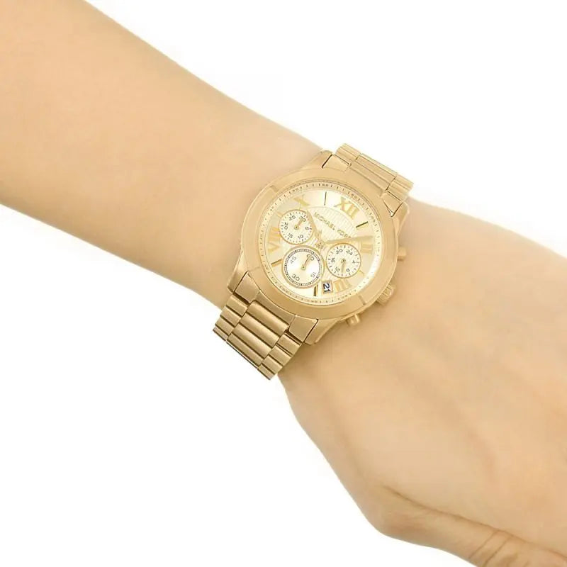 Michael Kors Cooper Gold Dial Gold Steel Strap Watch for Women - MK6274 Buy Now By Michael Kors