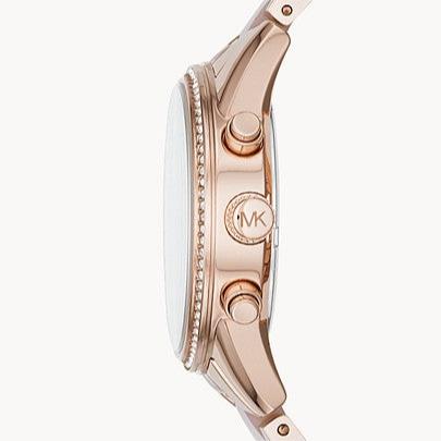 Michael Kors Ritz Chronograph Rose Gold Dial Two Tone Steel Strap Watch for Women - MK6307 Buy Now By Michael Kors