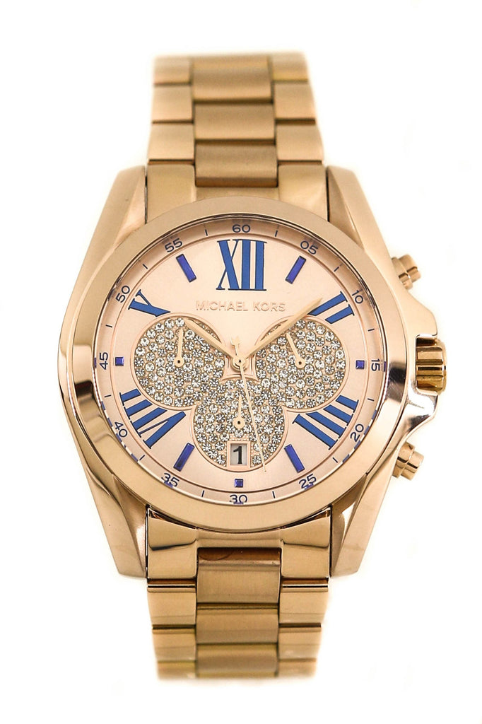Michael Kors Bradshaw Chronograph Rose Gold Dial Rose Gold Steel Strap Watch For Women - MK6321 Buy Now By Michael Kors