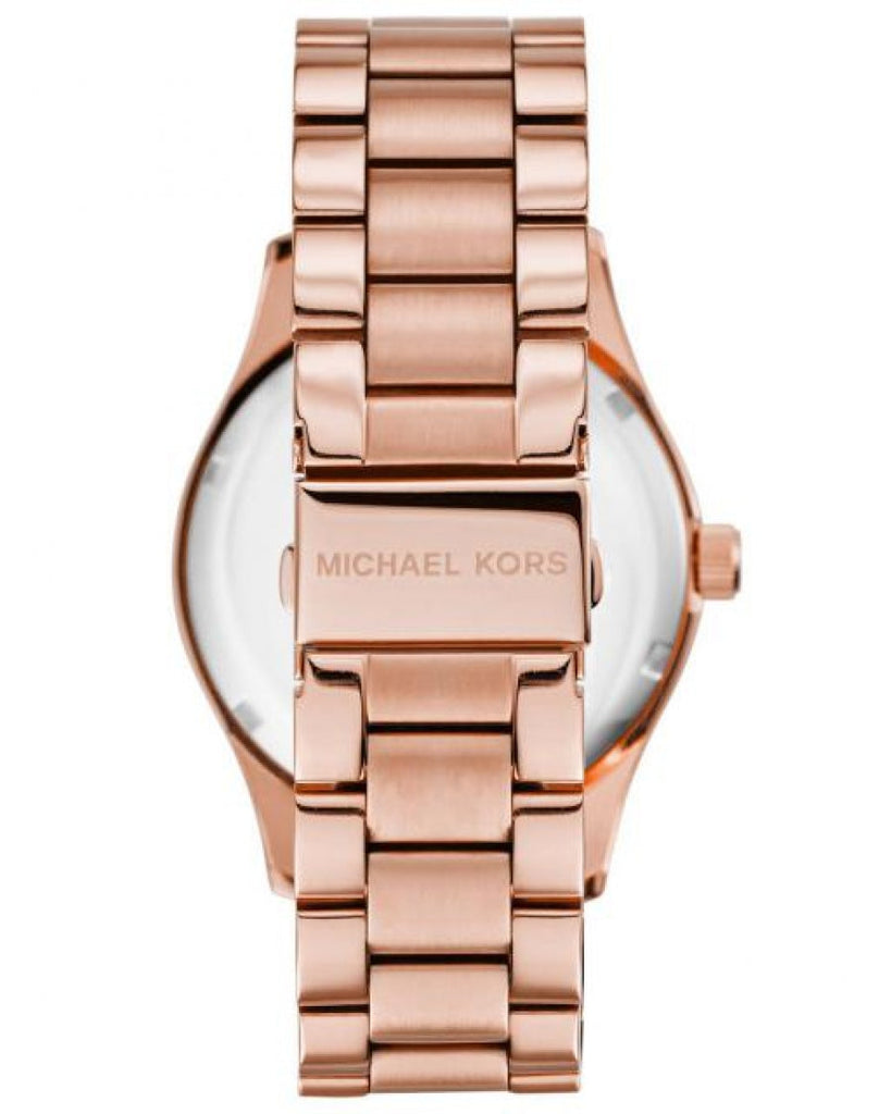 Michael Kors Layton Rose Gold Dial Rose Gold Steel Strap Watch for Women - MK6395 Buy Now By Michael Kors