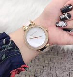 Michael Kors Parker Mother of Pearl Dial Two Tone Steel Strap Watch for Women - MK6400 Buy Now By Michael Kors