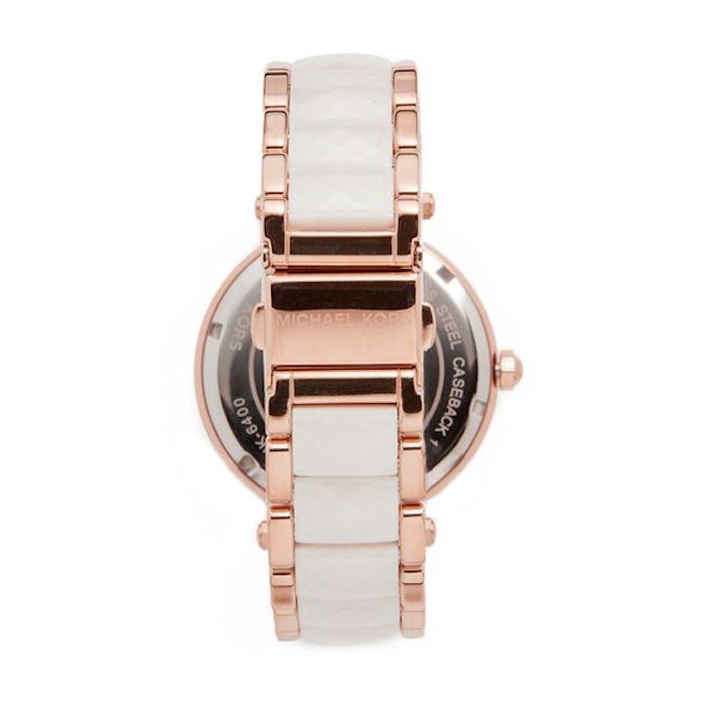 Michael Kors Parker Mother of Pearl Pink Dial Two Tone Steel Strap Watch for Women - MK6402 Buy Now By Michael Kors