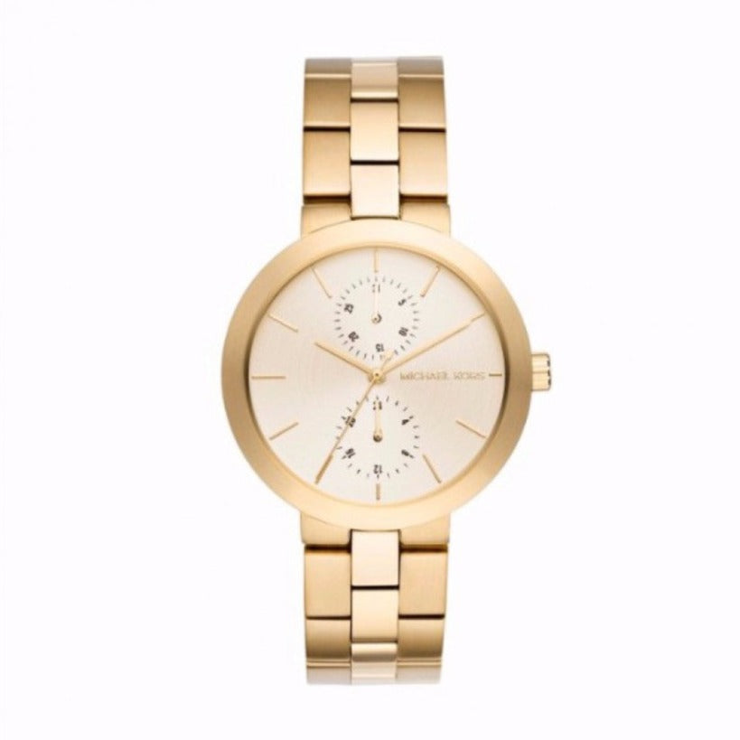 Michael Kors Garner Quartz Gold Dial Gold Steel Strap Watch For Women - MK6408 Buy Now By Michael Kors