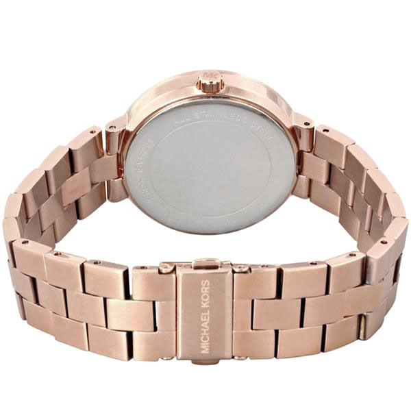 Michael Kors Catlin Black Diamonds Dial Rose Gold Steel Strap Watch for Women - MK3356 Buy Now By Michael Kors