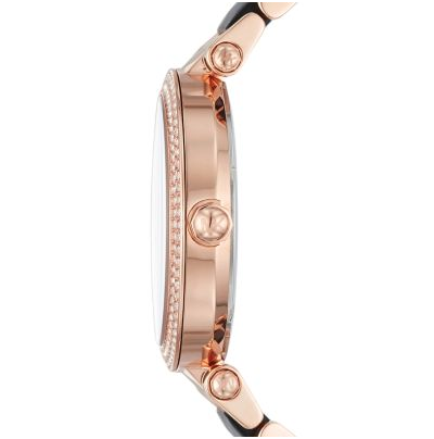 Michael Kors Parker Mother of Pearl Black Dial Two Tone Steel Strap Watch for Women - MK6414 Buy Now By Michael Kors