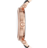 Michael Kors Parker Mother of Pearl Black Dial Two Tone Steel Strap Watch for Women - MK6414 Buy Now By Michael Kors