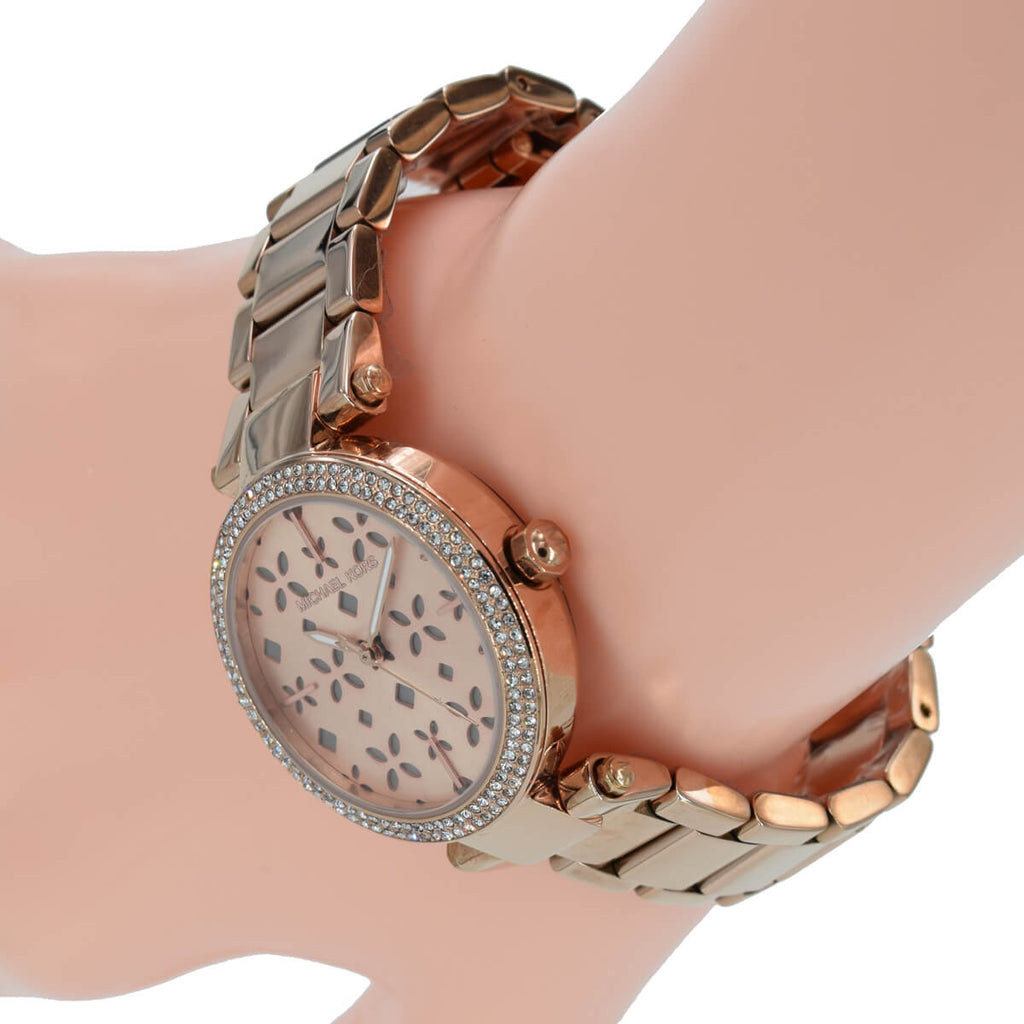 Michael Kors Parker Rose Gold Dial Steel Strap Watch for Women - MK6470 Buy Now By Michael Kors