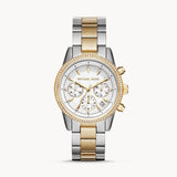 Michael Kors Ritz White Dial Two Tone Steel Strap Watch for Women - MK6474 Buy Now By Michael Kors
