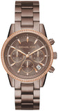 Michael Kors Ritz Chronograph Brown Dial Brown Steel Strap Watch For Women - MK6529 Buy Now By Michael Kors