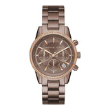 Michael Kors Ritz Chronograph Brown Dial Brown Steel Strap Watch For Women - MK6529 Buy Now By Michael Kors