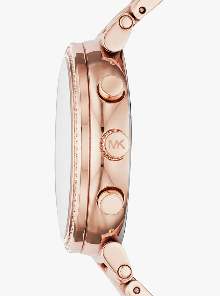 Michael Kors Sofie Chronograph Mother of Pearl White Dial Rose Gold Steel Strap Watch For Women - MK6576 Buy Now By Michael Kors