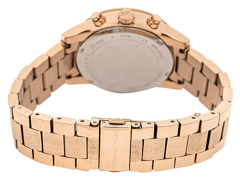 Michael Kors Ritz Chronograph Rose Gold Dial Rose Gold Steel Strap Watch For Women - MK6598 Buy Now By Michael Kors