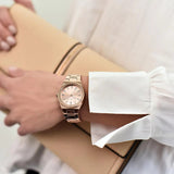 Michael Kors Channing Quartz Rose Gold Dial Rose Gold Steel Strap Watch For Women - MK6624 Buy Now By Michael Kors