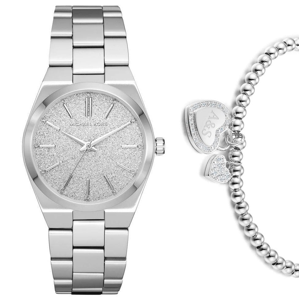 Michael Kors Channing Three Hand Silver Dial Silver Steel Strap Watch For Women - MK6626 Buy Now By Michael Kors