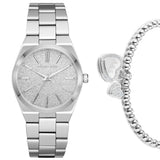 Michael Kors Channing Three Hand Silver Dial Silver Steel Strap Watch For Women - MK6626 Buy Now By Michael Kors