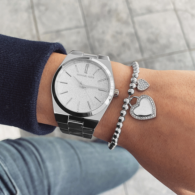 Michael Kors Channing Three Hand Silver Dial Silver Steel Strap Watch For Women - MK6626 Buy Now By Michael Kors