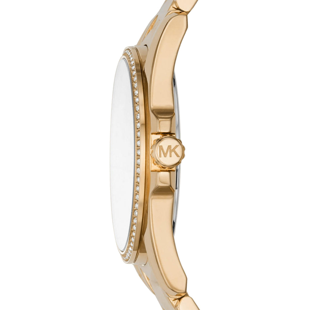 Michael Kors Whitney Three-Hand White Dial Gold Steel Strap Watch For Women - MK6693 Buy Now By Michael Kors