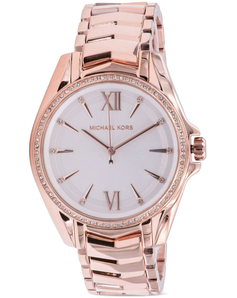 Michael Kors Whitney Quartz White Dial Rose Gold Steel Strap Watch For Women - MK6694 Buy Now By Michael Kors