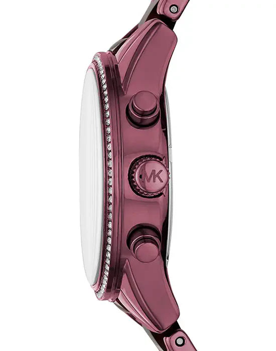 Michael Kors Ritz Chronograph Purple Dial Purple Steel Strap Watch For Women - MK6720 Buy Now By Michael Kors