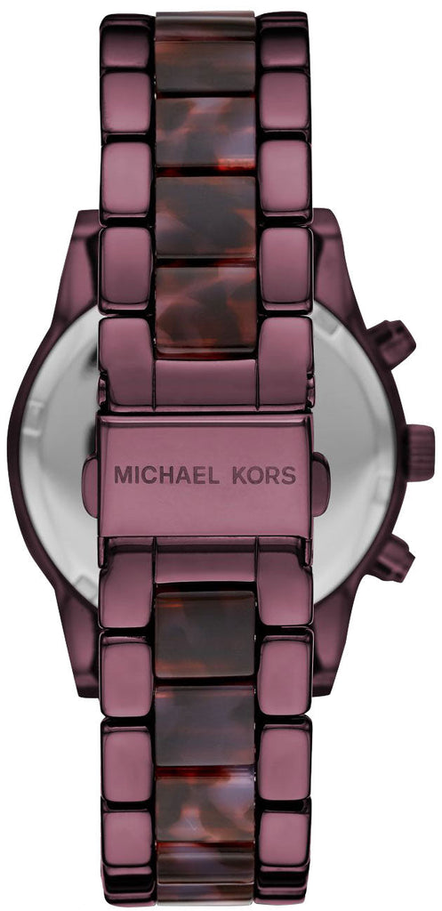 Michael Kors Ritz Chronograph Purple Dial Purple Steel Strap Watch For Women - MK6720 Buy Now By Michael Kors