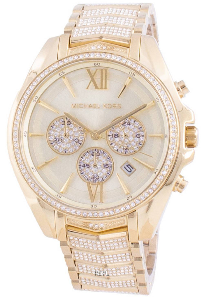 Michael Kors Whitney Chronograph Gold Dial Gold Steel Strap Watch For Women - MK6729 Buy Now By Michael Kors
