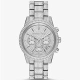 Michael Kors Ritz Chronograph Crystals Silver Dial Silver Steel Strap Watch for Women - MK6746 Buy Now By Michael Kors