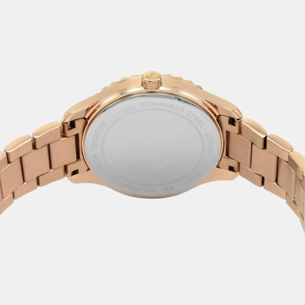 Michael Kors Layton Three Hand Pink Dial Rose Gold Steel Strap Watch For Women - MK6848 Buy Now By Michael Kors