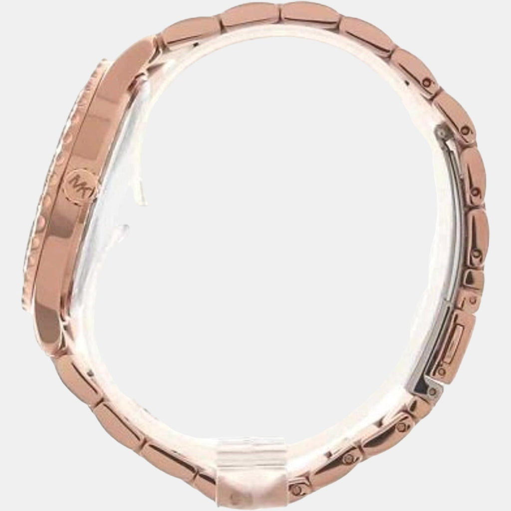 Michael Kors Layton Three Hand Pink Dial Rose Gold Steel Strap Watch For Women - MK6848 Buy Now By Michael Kors