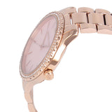 Michael Kors Layton Three Hand Pink Dial Rose Gold Steel Strap Watch For Women - MK6848 Buy Now By Michael Kors