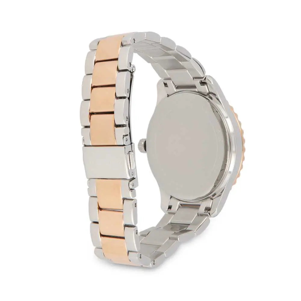 Michael Kors Layton Three Hand Mother of Pearl White Dial Two Tone Steel Strap Watch For Women - MK6849 Buy Now By Michael Kors