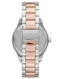 Michael Kors Layton Three Hand Mother of Pearl White Dial Two Tone Steel Strap Watch For Women - MK6849 Buy Now By Michael Kors