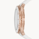 Michael Kors Runway Quartz White Dial White Rubber Strap Watch For Women - MK6853 Buy Now By Michael Kors