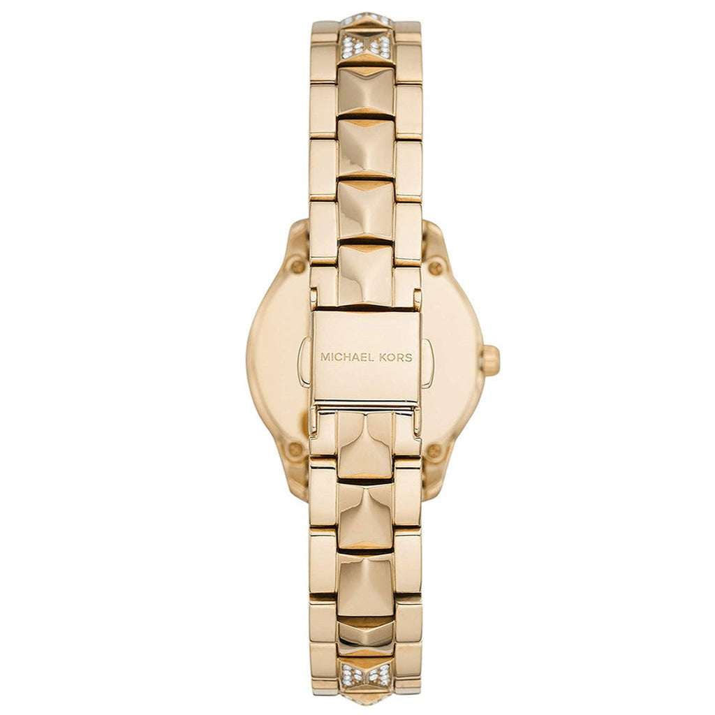 Michael Kors Runway Mercer Analog Brown Dial Gold Steel Strap Watch For Women - MK6855 Buy Now By Michael Kors