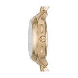 Michael Kors Runway Mercer Analog Brown Dial Gold Steel Strap Watch For Women - MK6855 Buy Now By Michael Kors