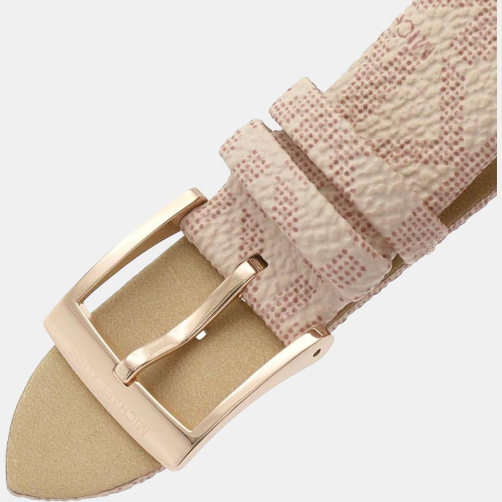 Michael Kors Parker Chronograph White Dial Pink Leather Strap Watch For Women - MK6935 Buy Now By Michael Kors